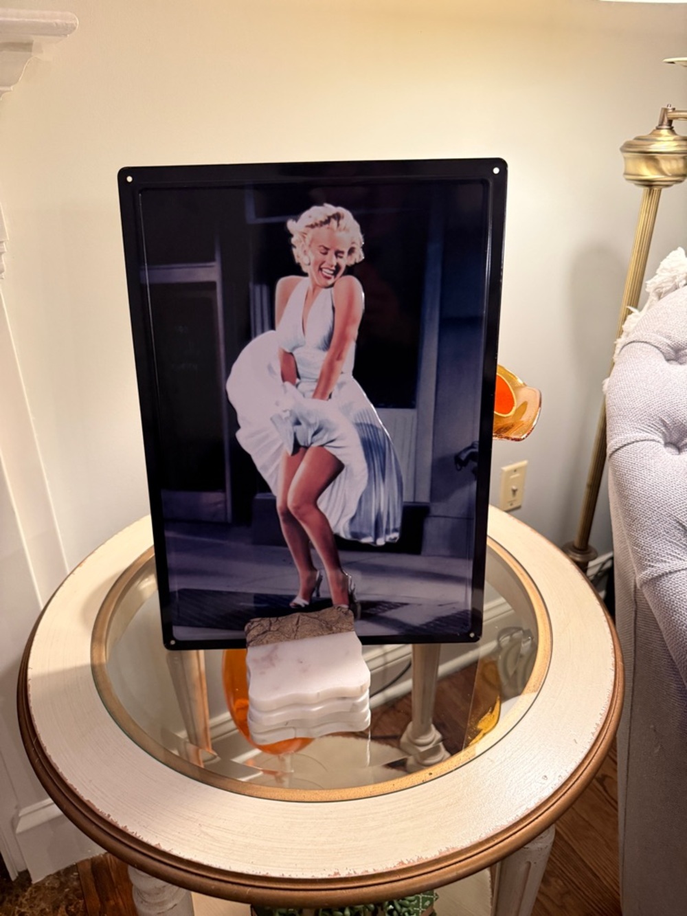 Marilyn Monroe Metal Wall Art - Skirt Blowing Scene